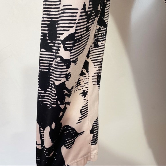 GILLIGAN O’MALLEY lace back gathered front silky print pj lounge knit top M - Picture 3 of 9